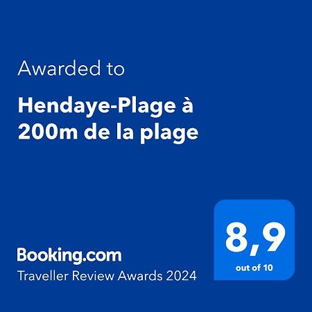 Hendaye-Plage A 200M De La Plage Apartment Exterior photo